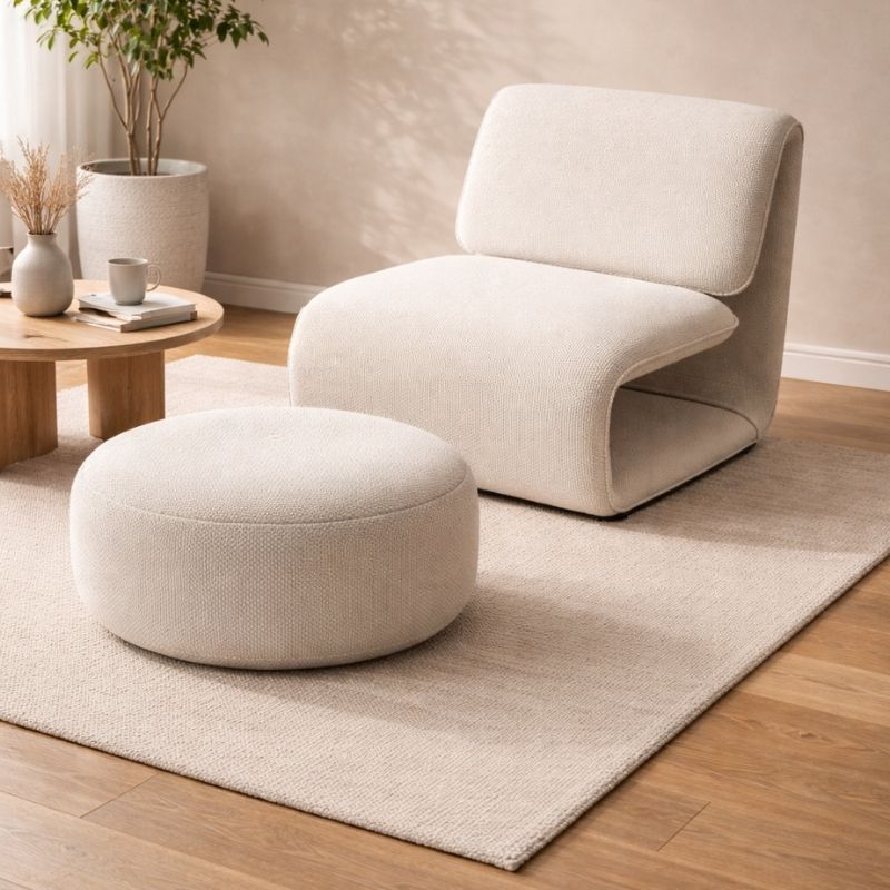 Poltrona Jaco con pouf